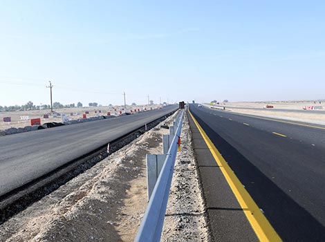 an image of the Part of works in Saih Al-Dahal Road Improvement Project