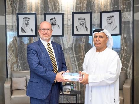 an image of Al Tayer and Blake during the MoU signing