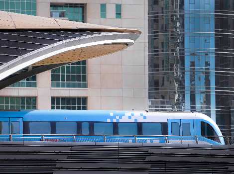 an image of Dubai metro