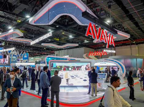 an image of Avaya solutions stand 