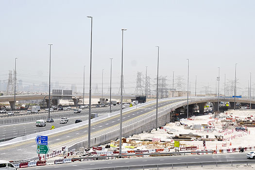 Image for Opening major bridge as part of Garn Al Sabkha-Sheikh Mohammed bin Zayed Road