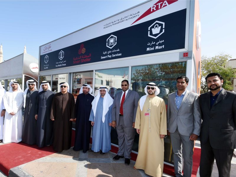 RTA gallery item of Al Tayer lunching the smart air-conditioned shelter 