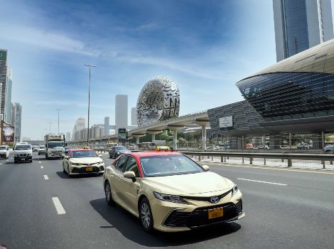 an image of Dubai taxi