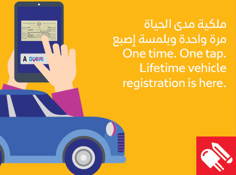 an image of lifetime electronic vehicle registration card