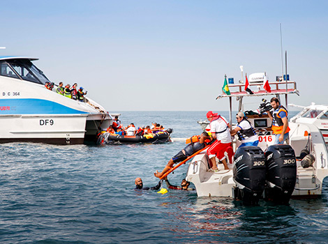 Image for RTA and Dubai Police carry out boat collision drill to step up emergency response