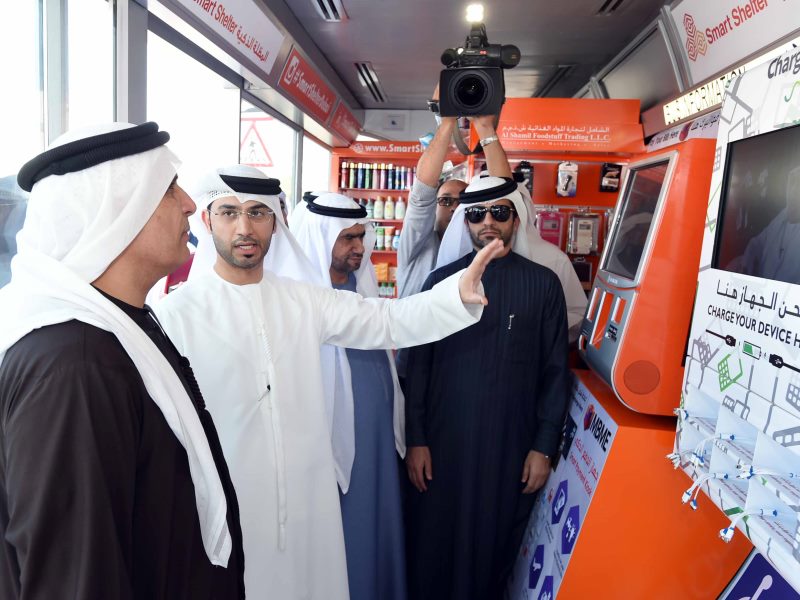 RTA gallery item of smart air-conditioned shelter offers Free WiFi and several other services to the public 