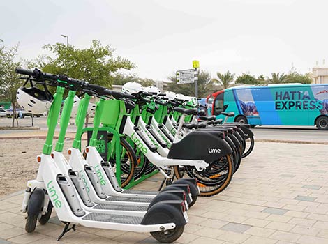 an image of individual mobility station in Hatta
