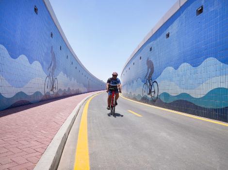 Project image of Opening a 160m cycling underpass at Meydan