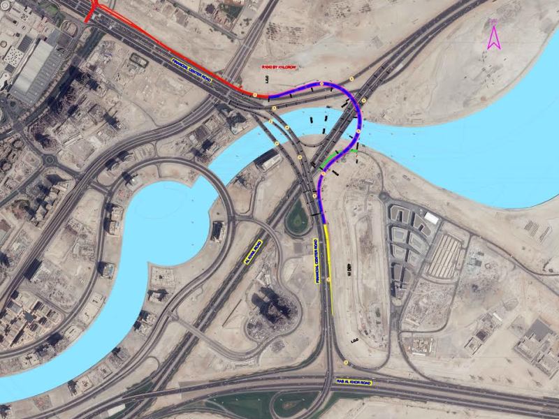 RTA gallery item of RTA awards contract of bridge from Al Khail Rd to Financial Center Rd 