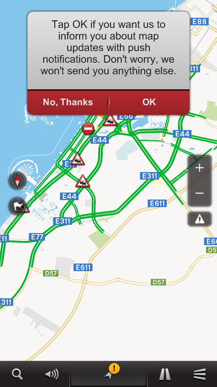 Smart Drive App Map
