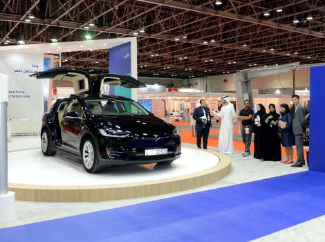 Image for Highlighting green economy achievements in WETEX 2017 starred by Tesla