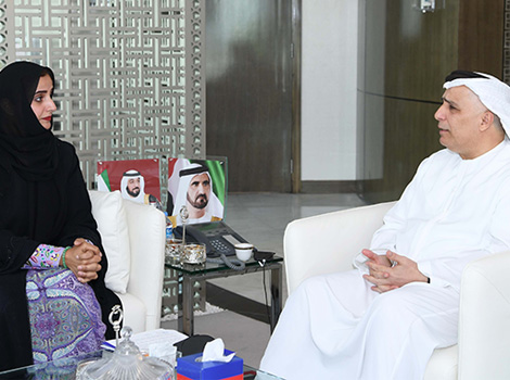 an image of Al Tayer and Dr. Aisha in the meeting