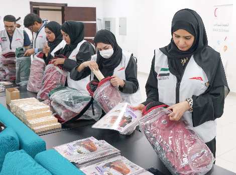 Image for Marking Back-To-School season by distributing school bags to students